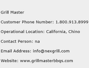 Grill Master Phone Number Customer Service