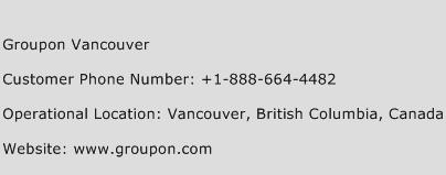 Groupon Vancouver Phone Number Customer Service