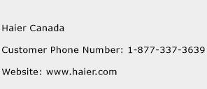 Haier Canada Phone Number Customer Service