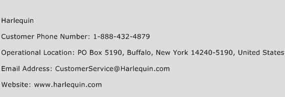 Harlequin Phone Number Customer Service