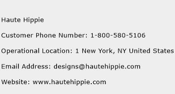 Haute Hippie Phone Number Customer Service
