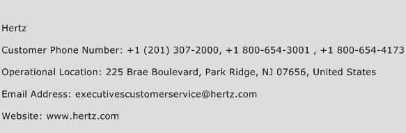 Hertz Phone Number Customer Service