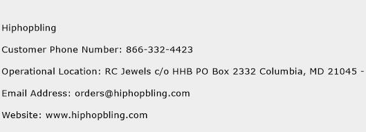 Hiphopbling Phone Number Customer Service