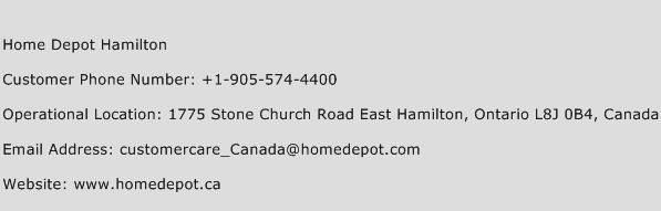 Home Depot Hamilton Phone Number Customer Service