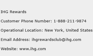 IHG Rewards Phone Number Customer Service