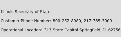 Illinois Secretary of State Number | Illinois Secretary of State Customer Service Phone Number ...