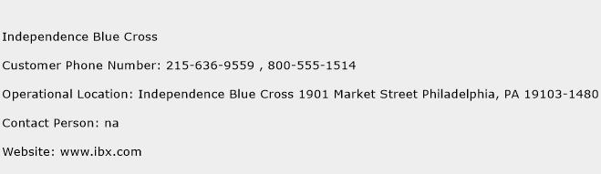 Independence Blue Cross Phone Number Customer Service