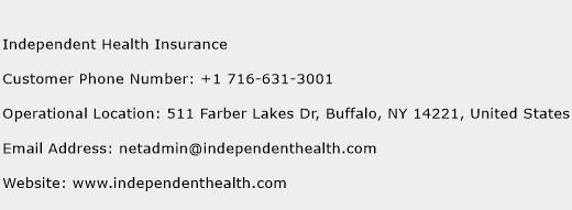 Independent Health Insurance Phone Number Customer Service