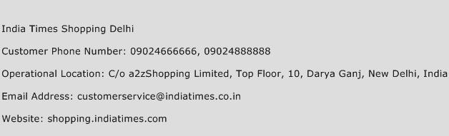 India Times Shopping Delhi Phone Number Customer Service
