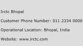 Irctc Bhopal Phone Number Customer Service