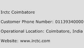 Irctc Coimbatore Phone Number Customer Service