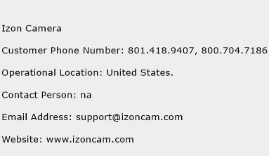 Izon Camera Phone Number Customer Service