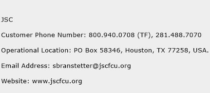 JSC Phone Number Customer Service