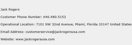 Jack Rogers Phone Number Customer Service