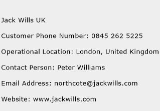 Jack Wills UK Phone Number Customer Service
