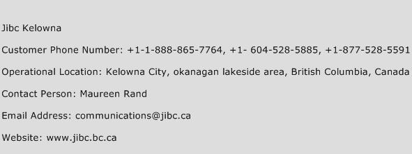 Jibc Kelowna Phone Number Customer Service