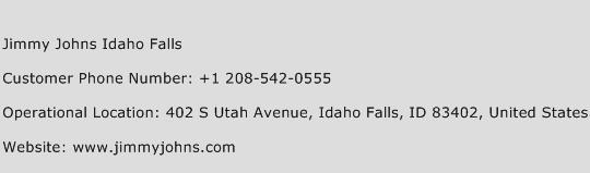 Jimmy Johns Idaho Falls Phone Number Customer Service