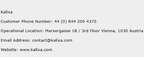 Kalixa Phone Number Customer Service