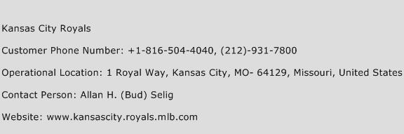 Kansas City Royals Phone Number Customer Service