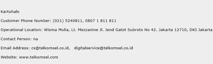 Kartuhalo Phone Number Customer Service