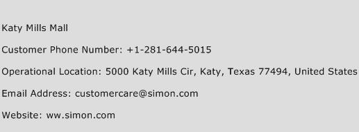 Katy Mills Mall Phone Number Customer Service