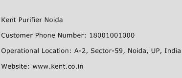 Kent Purifier Noida Phone Number Customer Service