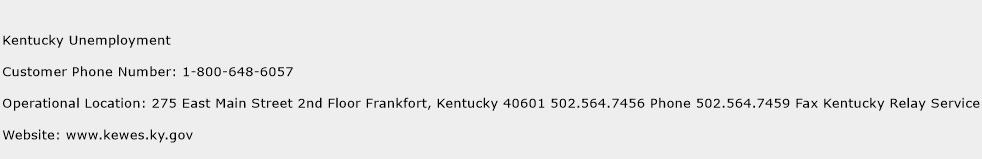 Kentucky Unemployment Phone Number Customer Service