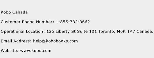 Kobo Canada Phone Number Customer Service