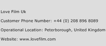 LOVE FiLM UK Phone Number Customer Service