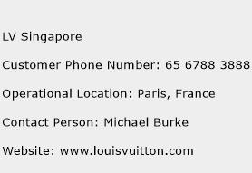 LV Singapore Phone Number Customer Service
