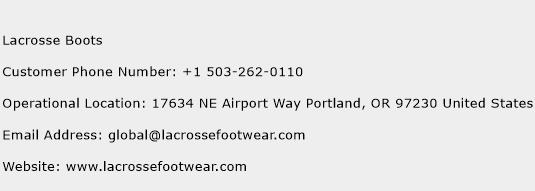 Lacrosse Boots Phone Number Customer Service