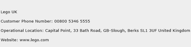 Lego UK Phone Number Customer Service