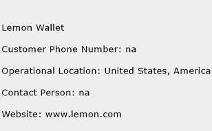 Lemon Wallet Phone Number Customer Service