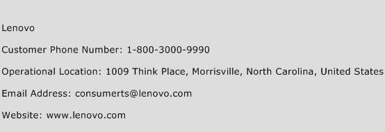 Lenovo Phone Number Customer Service