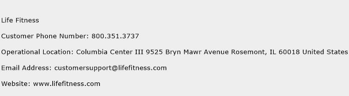 Life Fitness Phone Number Customer Service