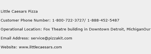 phone number for little caesars