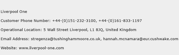 Liverpool One Phone Number Customer Service