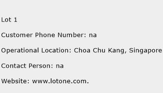 Lot 1 Phone Number Customer Service