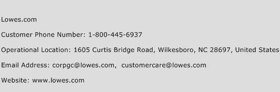 Lowes.com Number | Lowes.com Customer Service Phone Number | Lowes.com Contact Number | Lowes ...