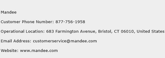 Mandee Phone Number Customer Service
