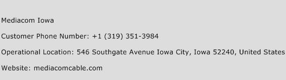 Mediacom Iowa Phone Number Customer Service