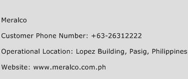 Meralco Phone Number Customer Service