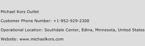 Michael Kors Outlet Phone Number Customer Service