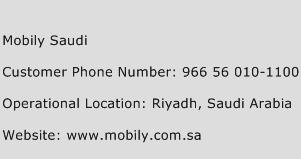 Mobily Saudi Phone Number Customer Service