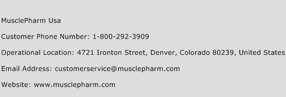 MusclePharm Usa Phone Number Customer Service