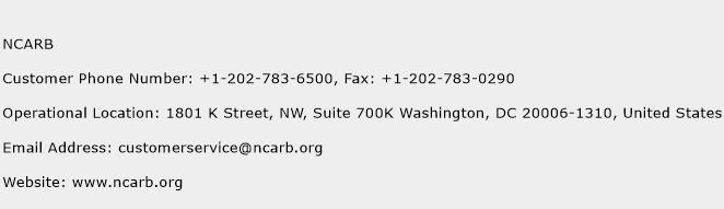 NCARB Phone Number Customer Service