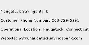 Naugatuck Savings Bank Phone Number Customer Service