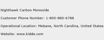 Nighthawk Carbon Monoxide Phone Number Customer Service
