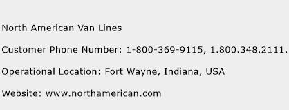North American Van Lines Phone Number Customer Service