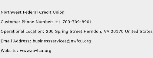 Northwest Federal Credit Union Phone Number Customer Service